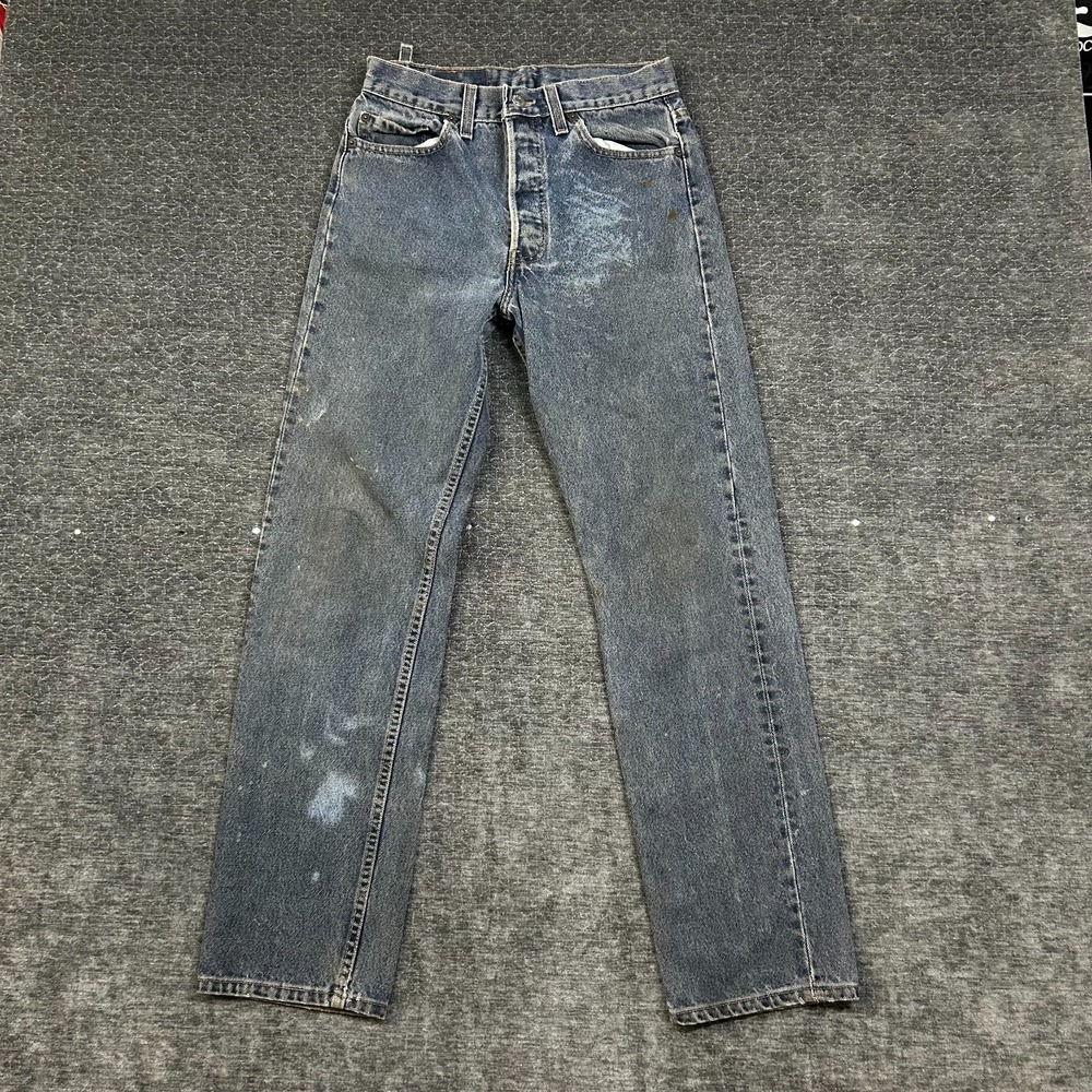 VTG Levi’s 501 Jeans Men's Faded Wash Denim Classic Button Fly USA Made - 29X30